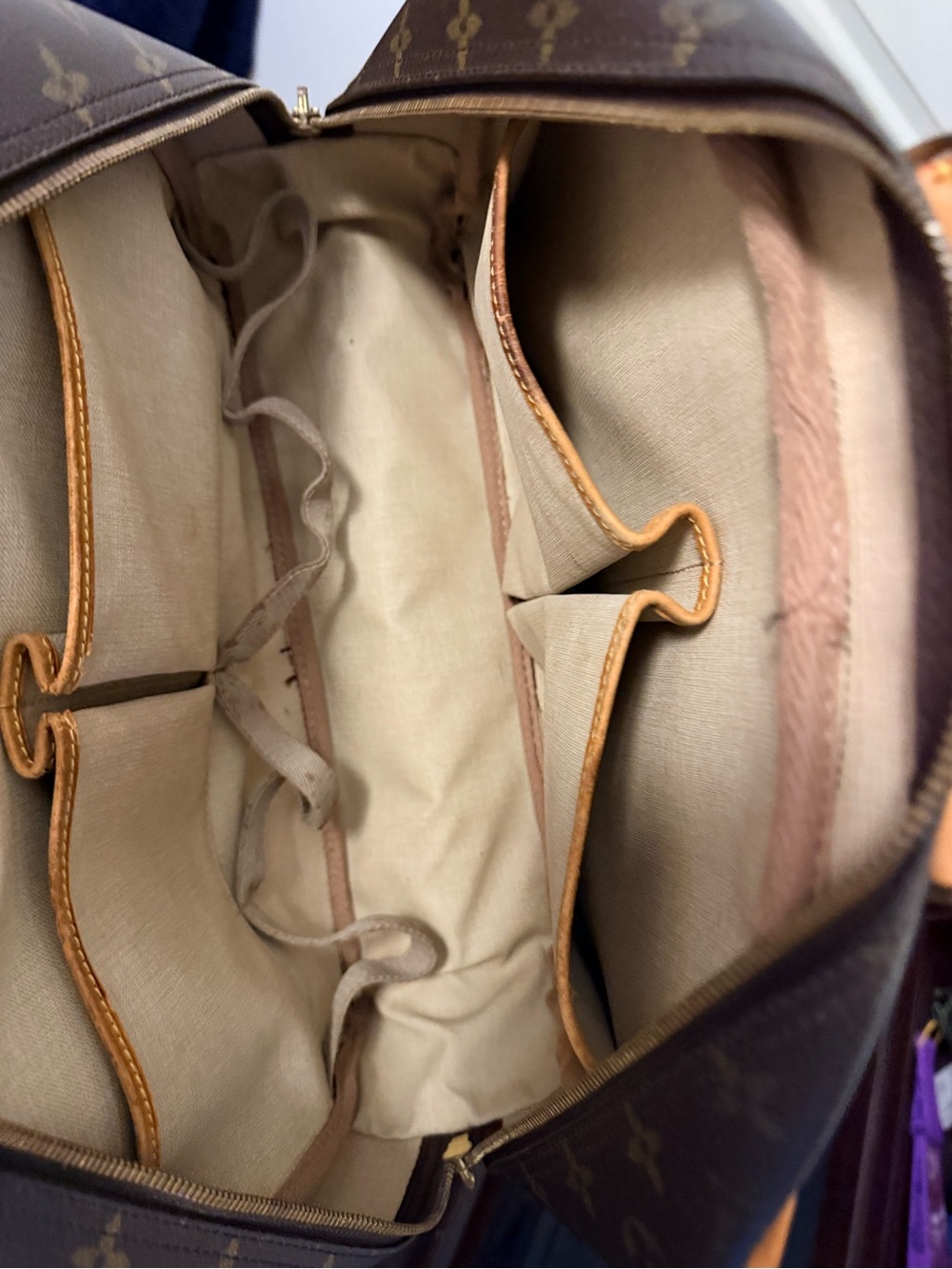Louis Vuitton Monogram Canvas Satchel in Brown and Tan - Picture 7 of 7